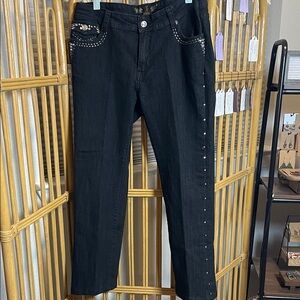 Jz Stylish Black Studded Jeans